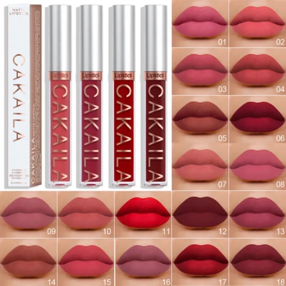 Lip Gloss Liquid Lipstick Matte Waterproof Long Lasting Lipgloss - Picture 7 of 7